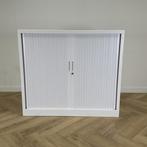 roldeurkast vv 2 legborden (hxbxd) 105x120x43 cm, wit, Gebruikt