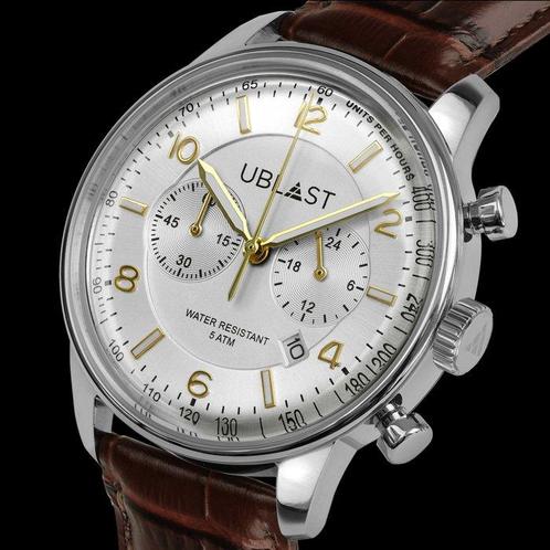 Ublast - Elegant Chronograph - Sans Prix de Réserve - REF., Handtassen en Accessoires, Horloges | Heren