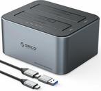 ORICO Dubbel HDD Dockingstation, USB 3.2 Gen 2, Aluminium..., TV, Hi-fi & Vidéo, Photo | Cartes mémoire, Verzenden