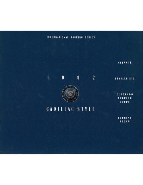 1992 CADILLAC PROGRAMMA BROCHURE ENGELS (USA), Boeken, Auto's | Folders en Tijdschriften