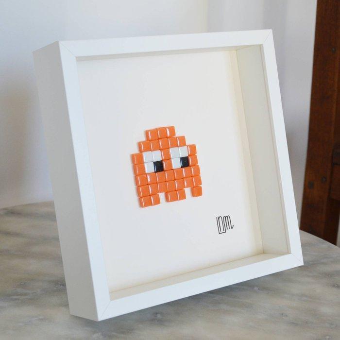 nLm - Pac-Man Orange, Mosaic, Antiek en Kunst, Kunst | Designobjecten