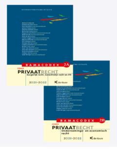 Codex privaatrecht 2021-2022 / Bamacodex / 2A 9789048642342, Boeken, Wetenschap, Gelezen, Verzenden