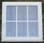pvc raam , chassis , venster 98 x 98 wit / zwart ral 9011, Raamkozijn, Ophalen of Verzenden