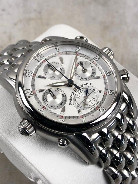 Maurice Lacroix - Masterpiece Globe Chronograph Automatic -, Handtassen en Accessoires, Horloges | Heren
