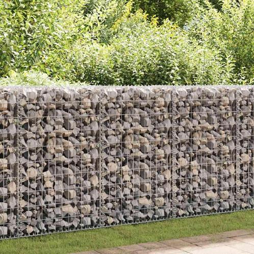 vidaXL Schanskorfmuur met deksels 150x60x100 cm, Tuin en Terras, Tuinhekken en Hekwerk, Nieuw, Verzenden
