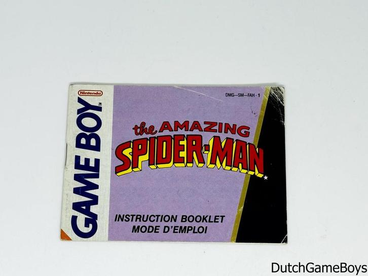Gameboy Classic - The Amazing Spider-Man - FAH - Manual, Games en Spelcomputers, Games | Nintendo Game Boy, Gebruikt, Verzenden