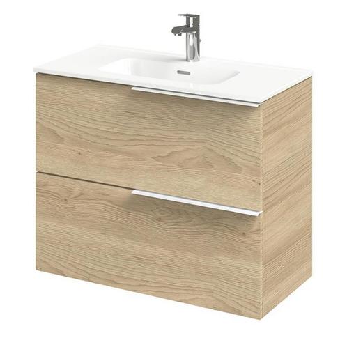 Tiger Pocket Meubelset 80 cm met 2 lades Naturel eik incl, Doe-het-zelf en Bouw, Sanitair, Bad, Nieuw, Ophalen of Verzenden