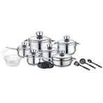 Royalty Line RL-1802: 18 Pieces Stainless Steel Cookware Set
