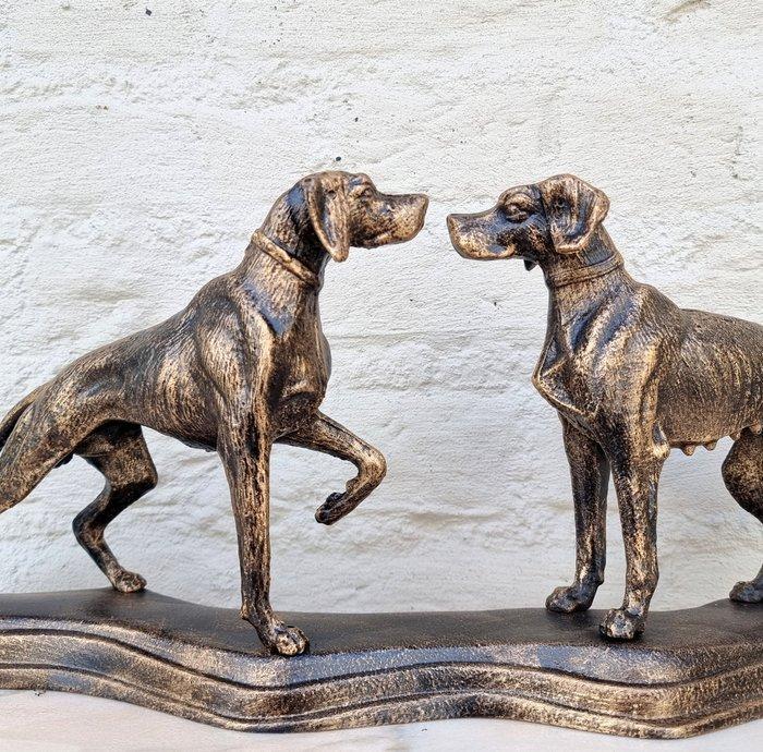 Beeldje - Hunting scene - IJzer, Antiek en Kunst, Kunst | Designobjecten