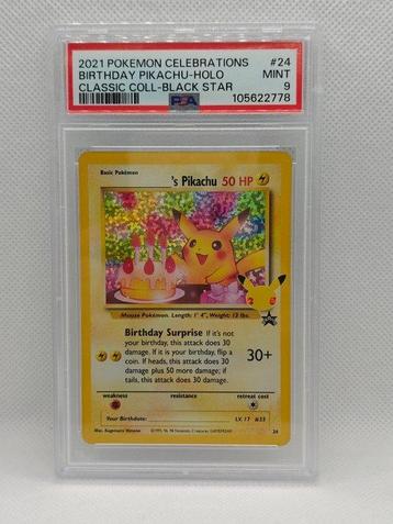 Pokémon - 1 Graded card - Pokémon - PSA 9 Mint Birthday