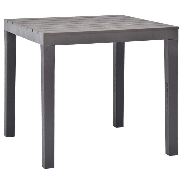 Kunststof Tuintafel Mokka | Tweede Kansje | OP=OP, Tuin en Terras, Tuintafels, Vierkant, Nieuw, Kunststof, Verzenden