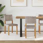 vidaXL Eetkamerstoel 2 pcs Kubu grijs 46 x 55 x 84 cm Kubu, Huis en Inrichting, Stoelen, Verzenden, Nieuw