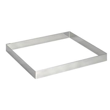 Vierkante vorm RVS | 20x20x2(h)cm De Buyer, Verzenden