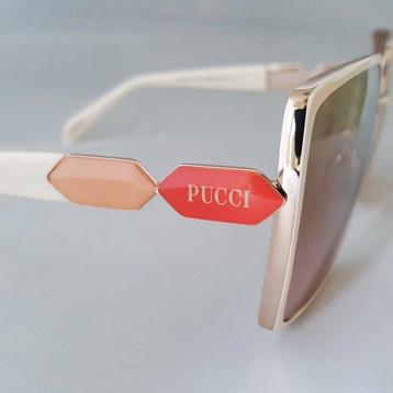 Emilio Pucci - Special - Gold - White Rose - New - Lunettes