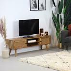 BESTEL SNEL! Tv-meubel Roto mangohout rotan 145 cm