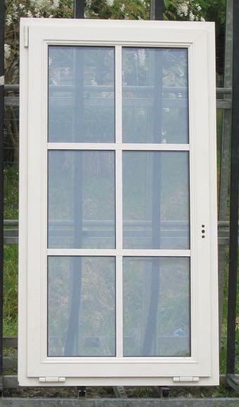 pvc raam , chassis van 80 x 150  creme / kiezelgrijs, Doe-het-zelf en Bouw, Raamkozijnen en Schuifdeuren