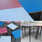 OBUMEX gekleurde formica tafeltjes ( 8 op voorraad)