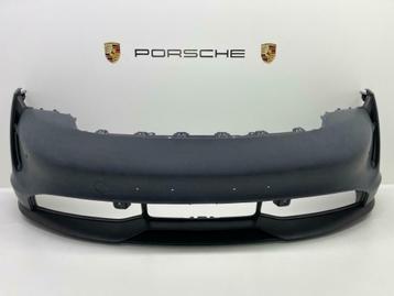 Porsche Taycan ORIGINELE voorbumper met gril en onderspoiler