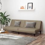 vidaXL Slaapbank 2-zits kunstleer cappuccinokleurig, Huis en Inrichting, Verzenden, Nieuw