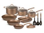 Veiling - 20-delige Luxe Pannenset van Gesmeed Aluminium Met, Huis en Inrichting, Nieuw