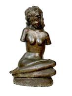 sculptuur, Sinuoso nudo femminile - 53 cm - Brons, Antiquités & Art, Antiquités | Céramique & Poterie