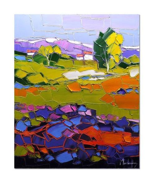 Caroline Mandrafina - Belle journée en Provence, Antiek en Kunst, Kunst | Schilderijen | Modern