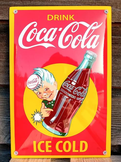 Emaille reclamebord Coca Cola, Collections, Marques & Objets publicitaires, Envoi