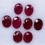 8 pcs Rouge Rubis - 2.15 ct - Instituto Gemólogico Español, Bijoux, Sacs & Beauté, Pierres précieuses