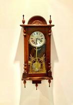 Pendule à balancier - Bois, Laiton - Seconde moitié du XXe, Antiquités & Art, Antiquités | Horloges