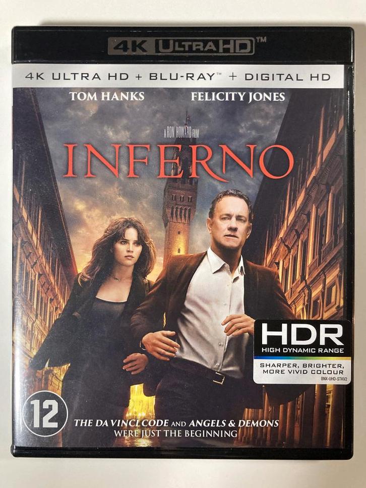 INFERNO (4K ULTRA HD + BLURAY), Cd's en Dvd's, Blu-ray, Gebruikt
