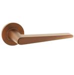 Deurklink Vigo op rond rozet PVD brons, Nieuw