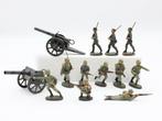 Elastolin - 11x soldats et 2x canons - 1930-1939 - Allemagne, Enfants & Bébés