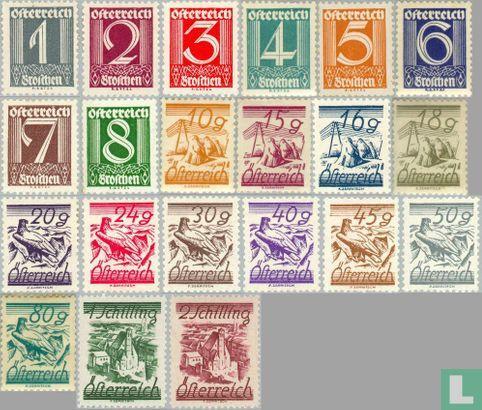 Oostenrijk - Schillingzegels  - 1925, Postzegels en Munten, Postzegels | Europa | Oostenrijk, Postfris, Verzenden