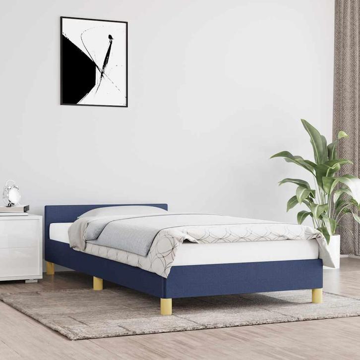 Blauw Bed | 64% Korting Tweede Kansje, Huis en Inrichting, Slaapkamer | Bedden, 100 cm, 200 cm, Blauw, Nieuw, Overige materialen