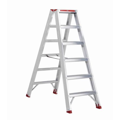 Altrex dubbele trapladder Sierra 2×6 treden, Doe-het-zelf en Bouw, Ladders en Trappen, Trap, Nieuw, Minder dan 2 meter