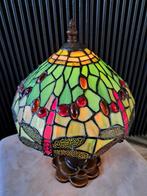 Tiffany stijl tafellamp glas in lood - Lampe de table -, Antiek en Kunst