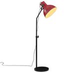 vidaXL Vloerlamp 25 W E27 30x30x90/150 cm verweerd rood, Huis en Inrichting, Verzenden, Nieuw