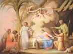École italienne (XIX) - Adorazione dei pastori, Antiquités & Art