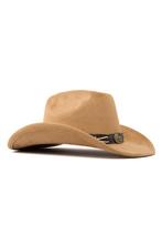Cowboyhoed Bruin Gevlochten Band Bruine Cowboy Western Hoed, Ophalen of Verzenden, Nieuw