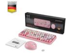 Veiling - Perixx Periduo 713 draadloos roze toetsenbord en m, Computers en Software, Toetsenborden, Nieuw