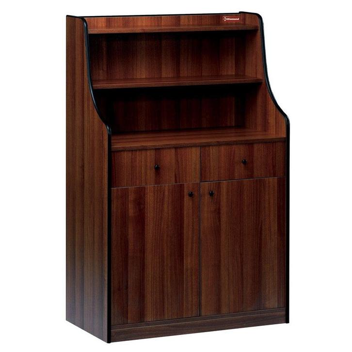 Dienstmeubel | Gemelamineerd Hout (Wengé) | 2 Laden + 2, Zakelijke goederen, Horeca | Keukenapparatuur, Nieuw in verpakking, Verzenden
