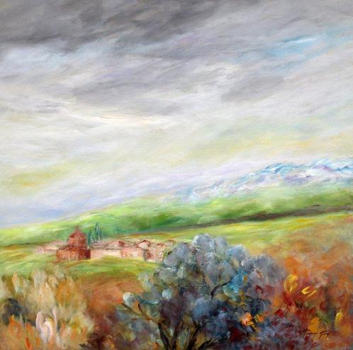Spaanse school (XX) - Paisaje, Antiek en Kunst, Kunst | Schilderijen | Klassiek