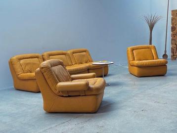 attr. to Dreipunkt - Fauteuil (5) - Leder - Modulaire