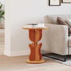 vidaXL Bijzettafel Wasbruin 39.5 x 39.5 x 53.5 cm Massief, Verzenden, Nieuw