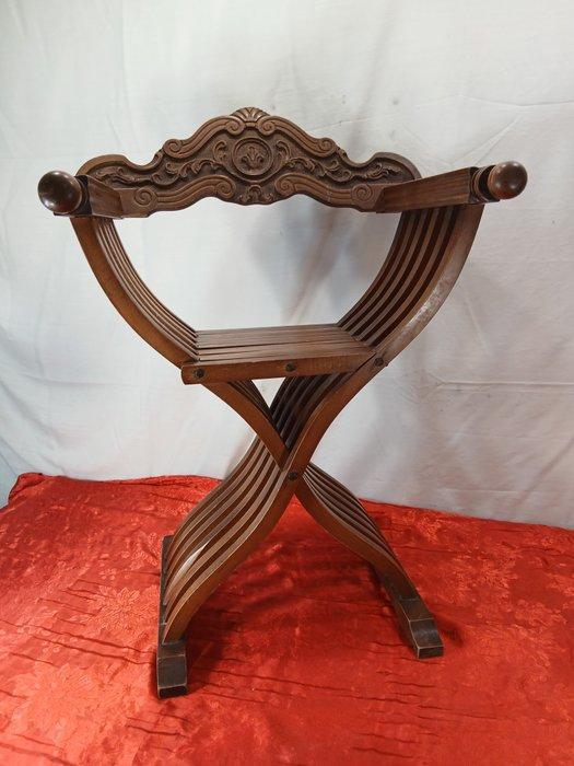 Stoel - Hout, Antiquités & Art, Curiosités & Brocante