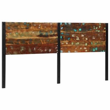 vidaXL Hoofdeinde 200 cm massief gerecycled en ijzer, Verzenden