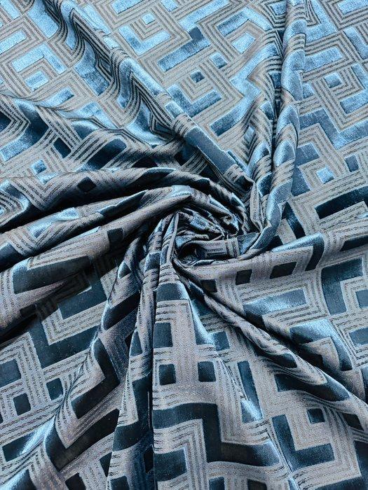 Luxe fluwelen stofferingstof - Gordijnstof - 600 cm - 140 cm, Antiek en Kunst, Curiosa en Brocante