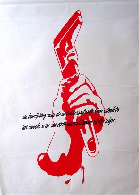 de bevrijding van de arbeidsklasse op vintage poster, Verzamelen, Posters, Nieuw, Overige onderwerpen, Met lijst, Verzenden