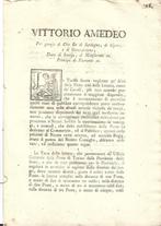 Document - Vittorio Amedeo - Regie Patenti per aumento, Antiek en Kunst