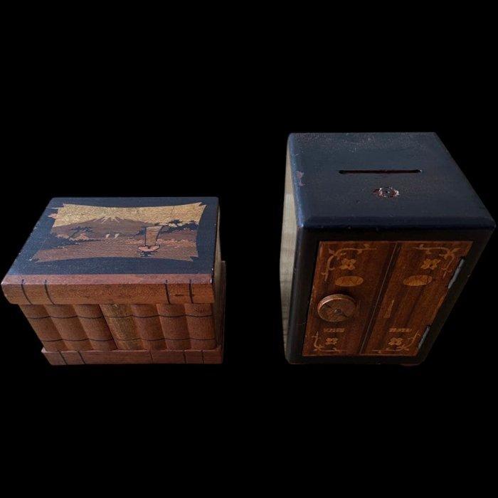 Japan - Speelgoed Rare Japanese Karakuri Puzzle Box &, Antiek en Kunst, Antiek | Overige Antiek